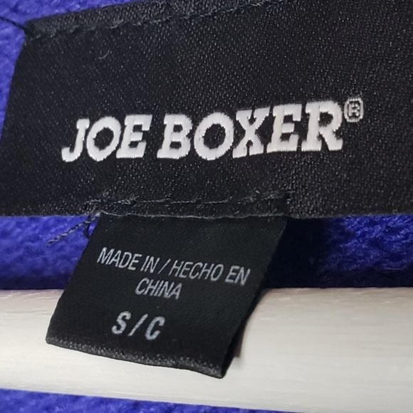 Joe Boxer Women’s 3D Happy Holidays Furry Llama Switching Sequin Blue Sweater S - Picture 6 of 7